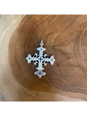 RETIRED James Avery Maltese Cross Charm or Pendant, Sterling Silver